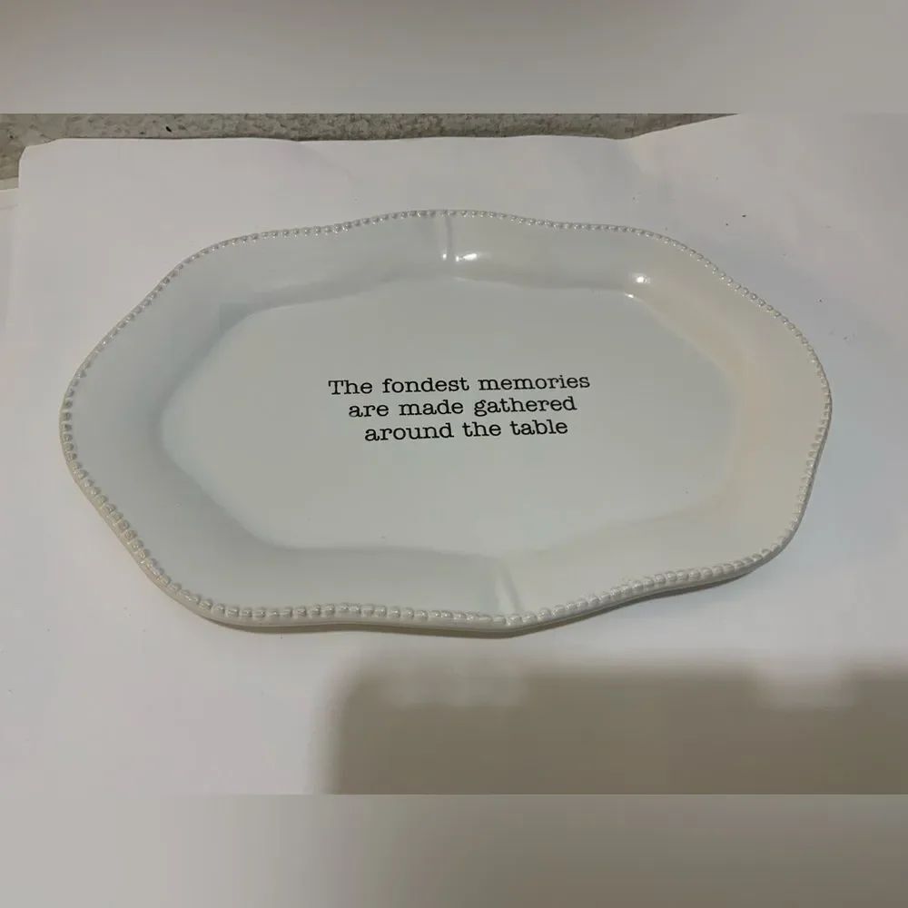 Mud Pie FONDEST MEMORIES SERVING PLATTER G12